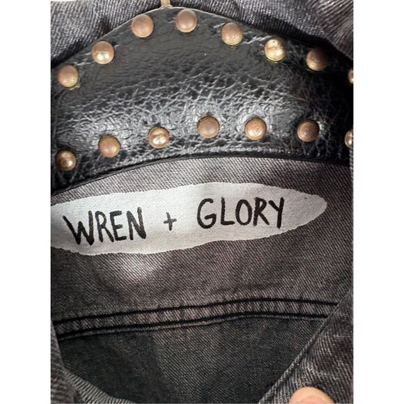 Free People Wren & Glory womans denim jacket Small - Picture 9 of 9